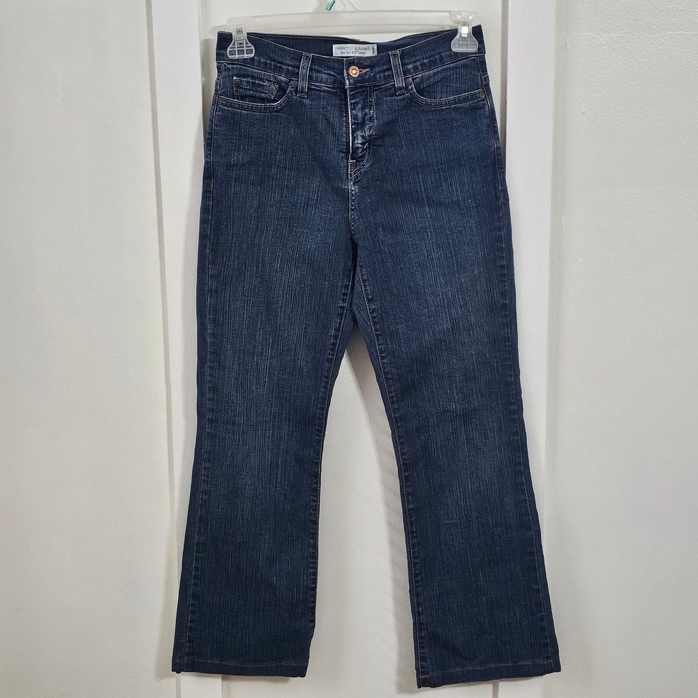 Levi's 512 Perfectly Slimming Jeans Women 6M Bootcut Dark Wash Y2K Stretch